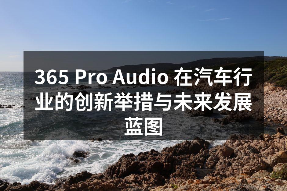 365 Pro Audio 与汽车制造商合作的现场